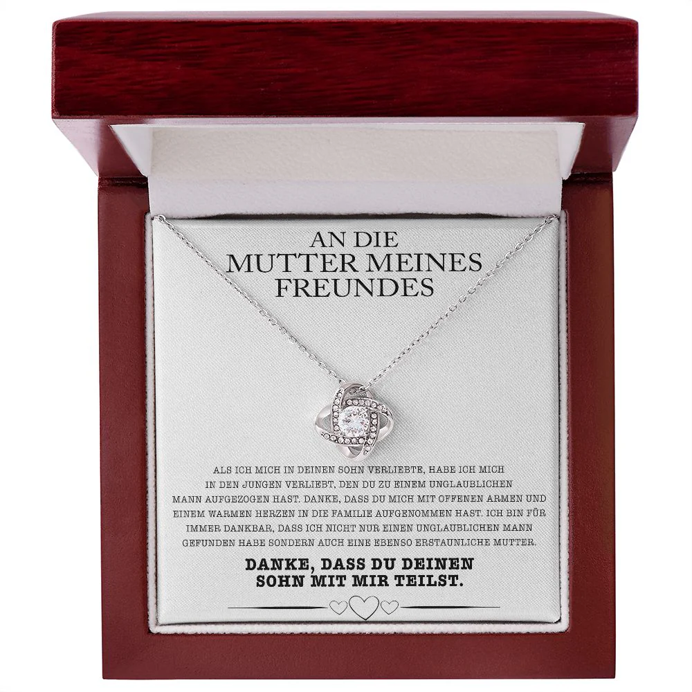 14k Weißgold Ausführung Halskette - An die Mutter meines Freundes - Image 2