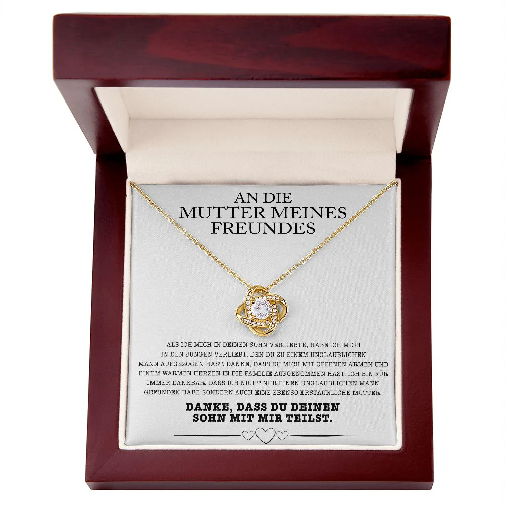 14k Weißgold Ausführung Halskette - An die Mutter meines Freundes - Image 6
