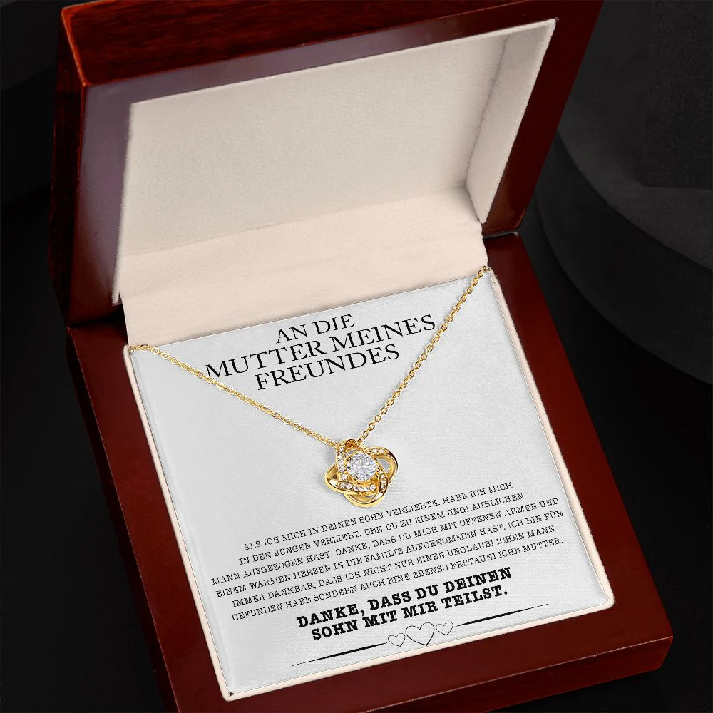 14k Weißgold Ausführung Halskette - An die Mutter meines Freundes - Image 9