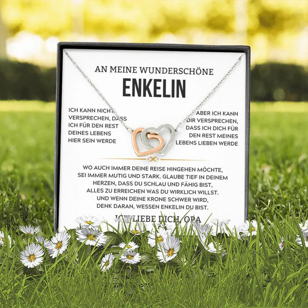 14k Weißgold Ausführung Halskette - An meine Enkelin - Versprechen - Image 15