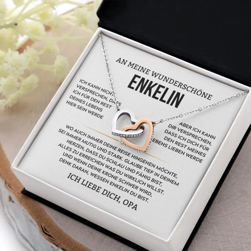 14k Weißgold Ausführung Halskette - An meine Enkelin - Versprechen - Image 19