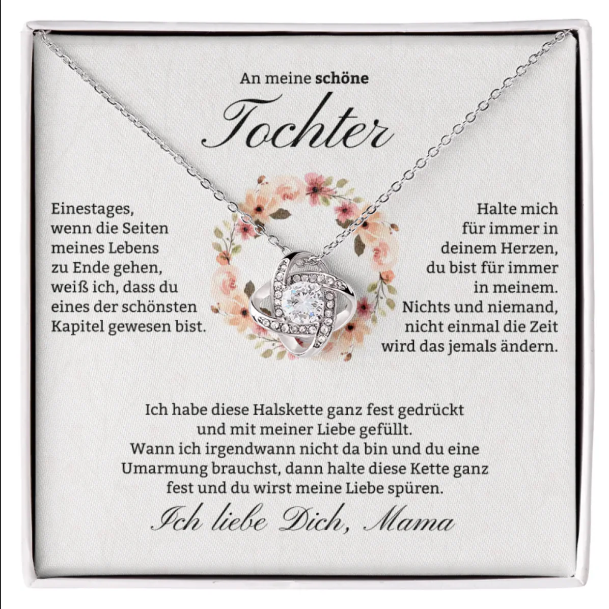 14k Weißgold Ausführung Halskette - An meine Tochter - Einestages - Image 4