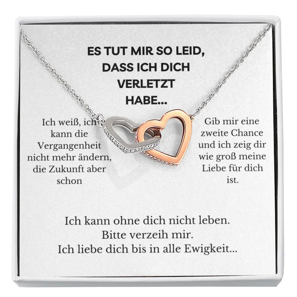 14k Weißgold Ausführung Halskette - Verzeih Mir - Image 13