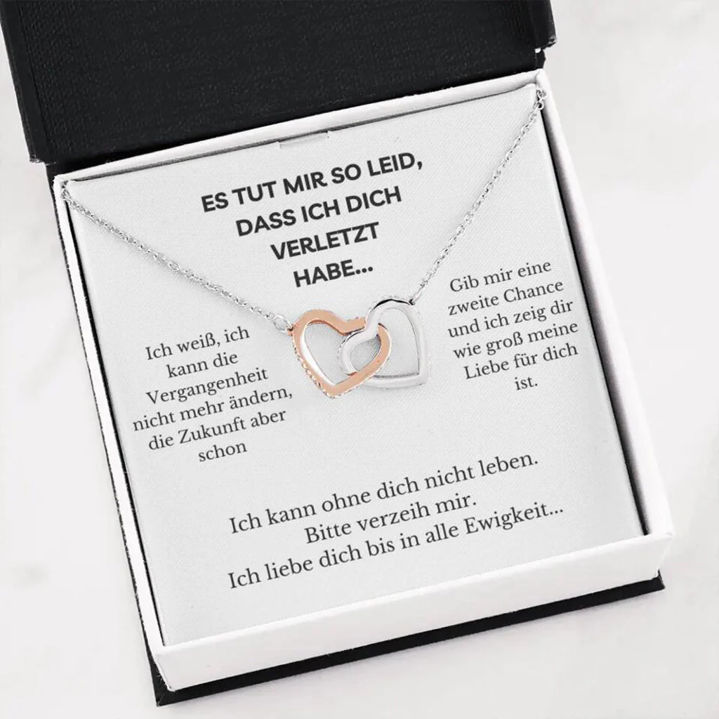 14k Weißgold Ausführung Halskette - Verzeih Mir - Image 14