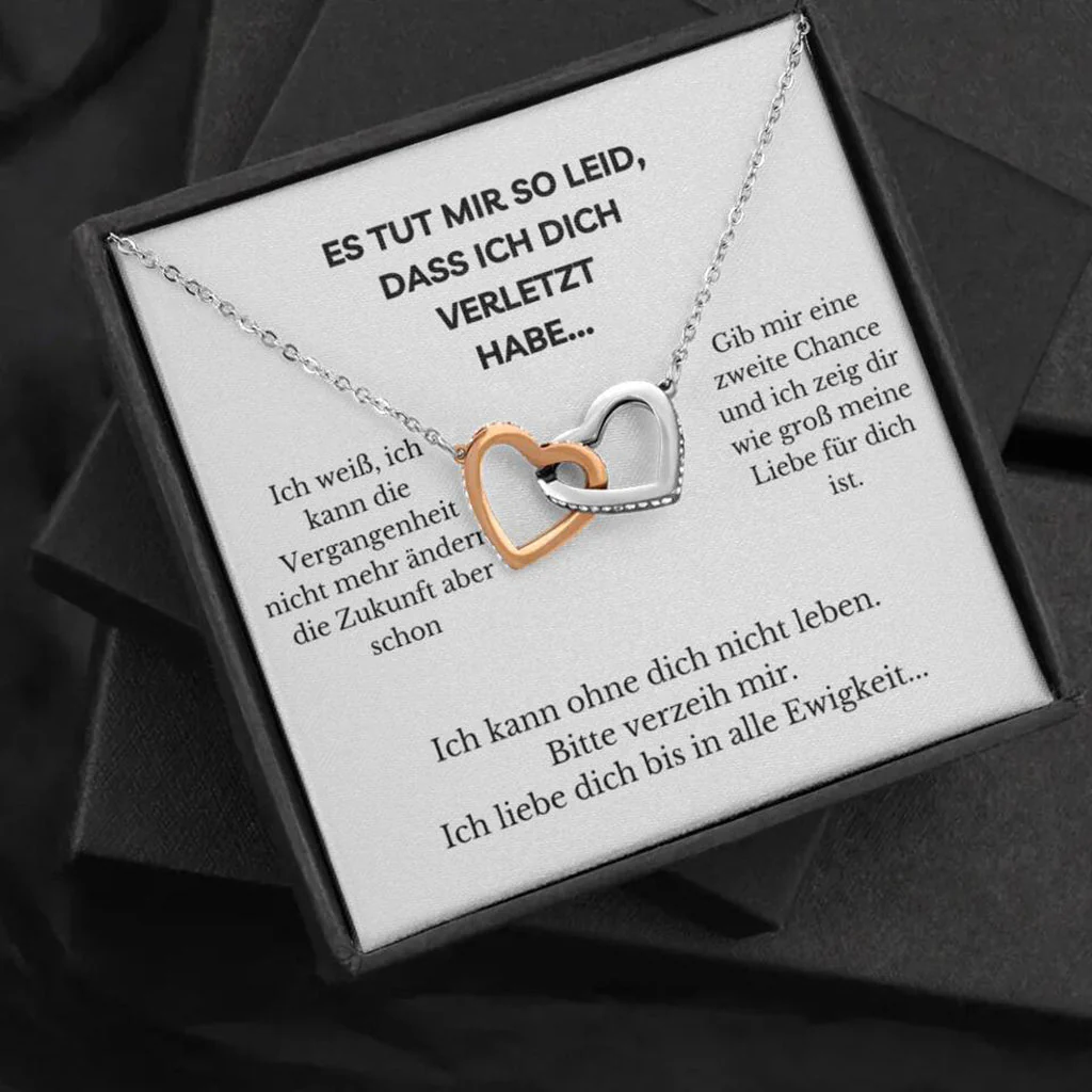 14k Weißgold Ausführung Halskette - Verzeih Mir - Image 4
