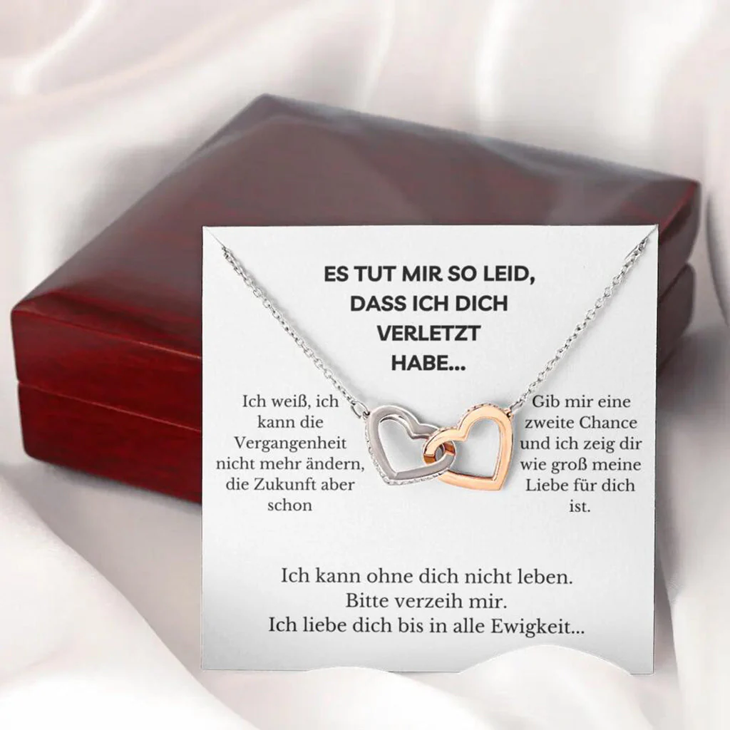 14k Weißgold Ausführung Halskette - Verzeih Mir - Image 6