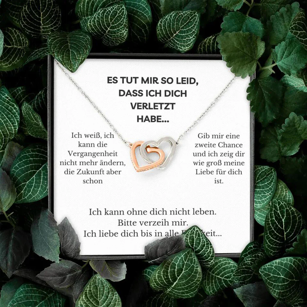 14k Weißgold Ausführung Halskette - Verzeih Mir - Image 7