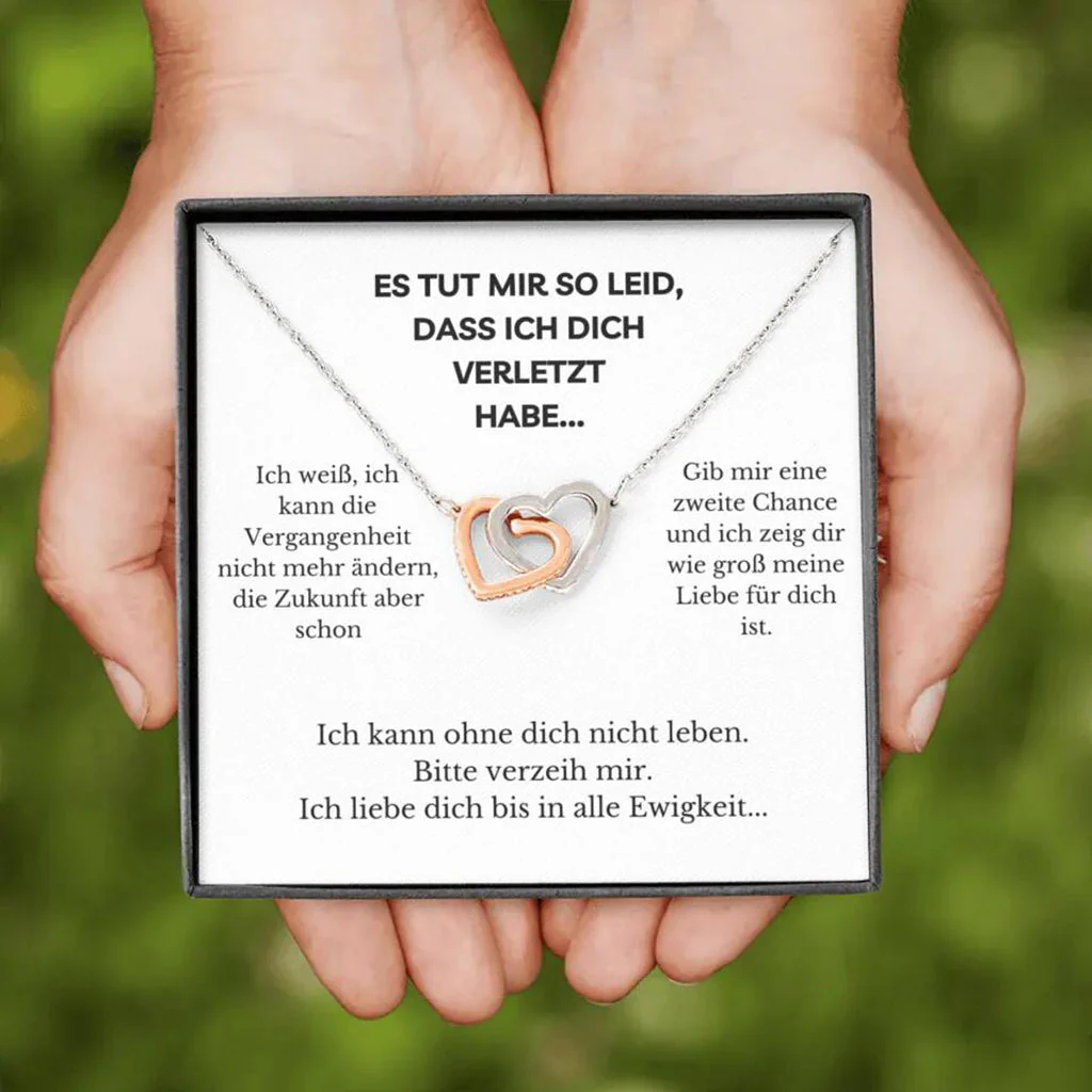 14k Weißgold Ausführung Halskette - Verzeih Mir - Image 8