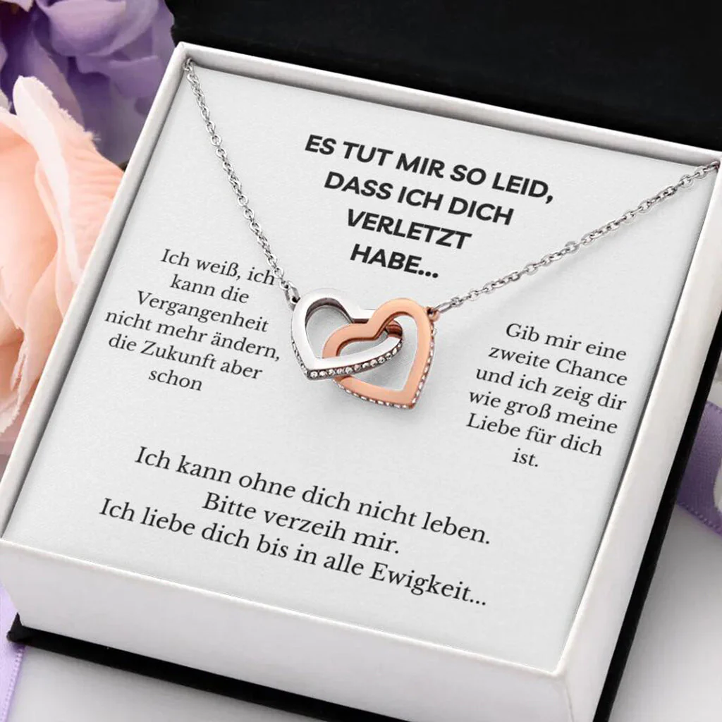 14k Weißgold Ausführung Halskette - Verzeih Mir - Image 9