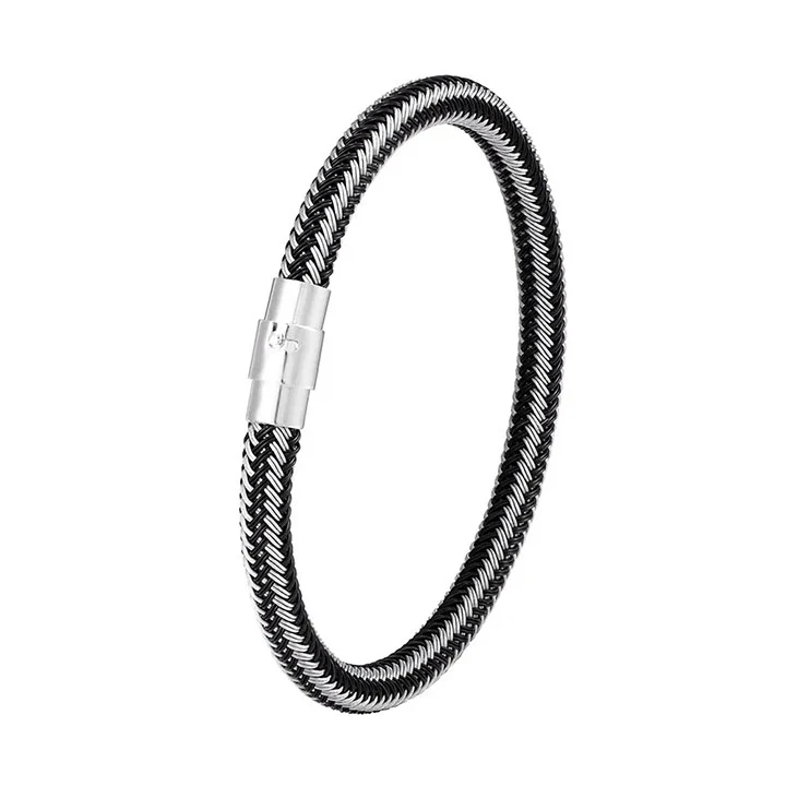 Geflochtenes Edelstahl-Armband - "An meinen Mann" - Image 6