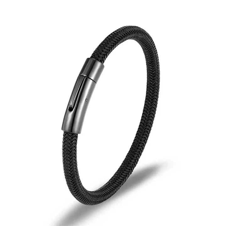 Geflochtenes Edelstahl-Armband - "An meinen Mann" - Image 9
