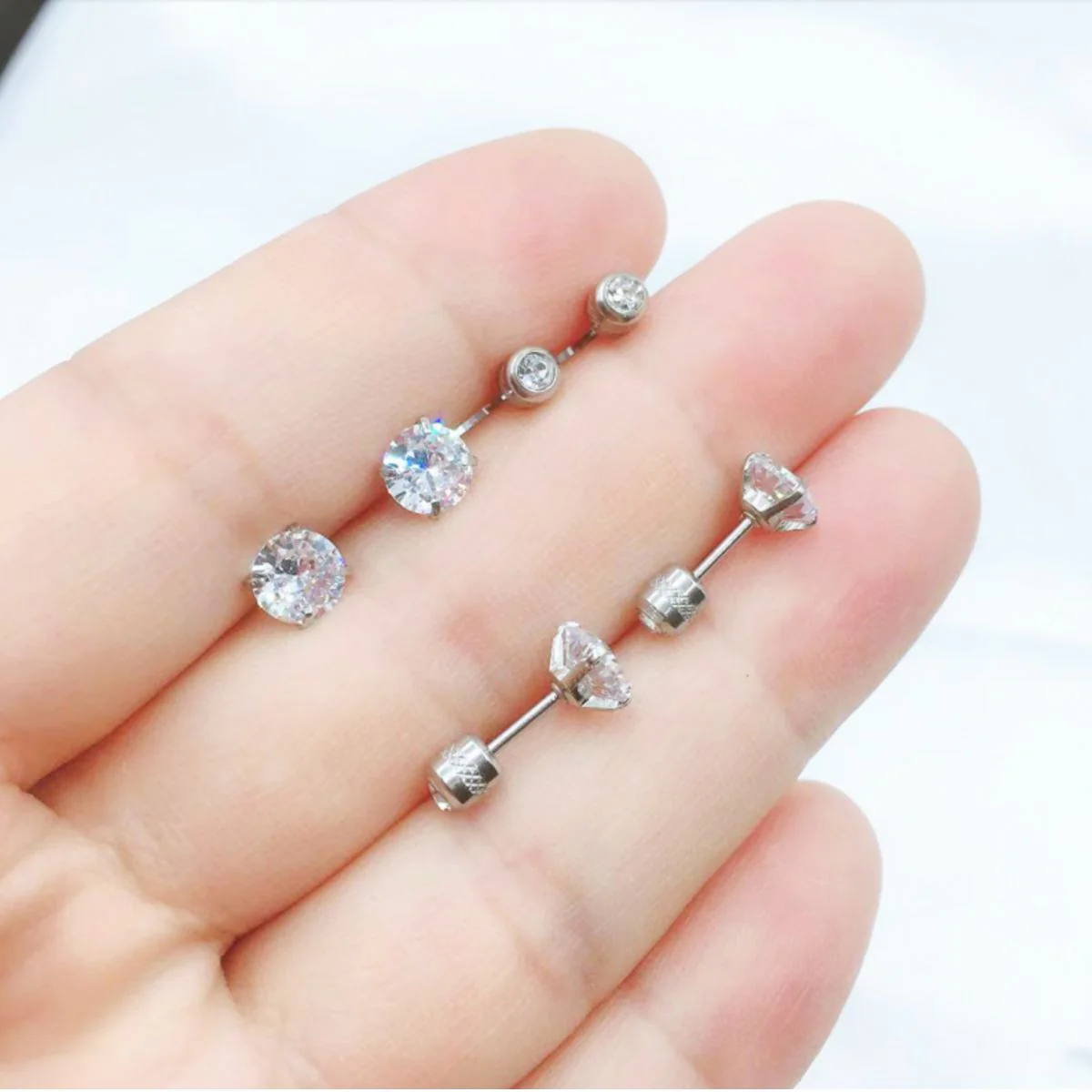 925 Sterling Silber Cubic Ohrringe - Image 3