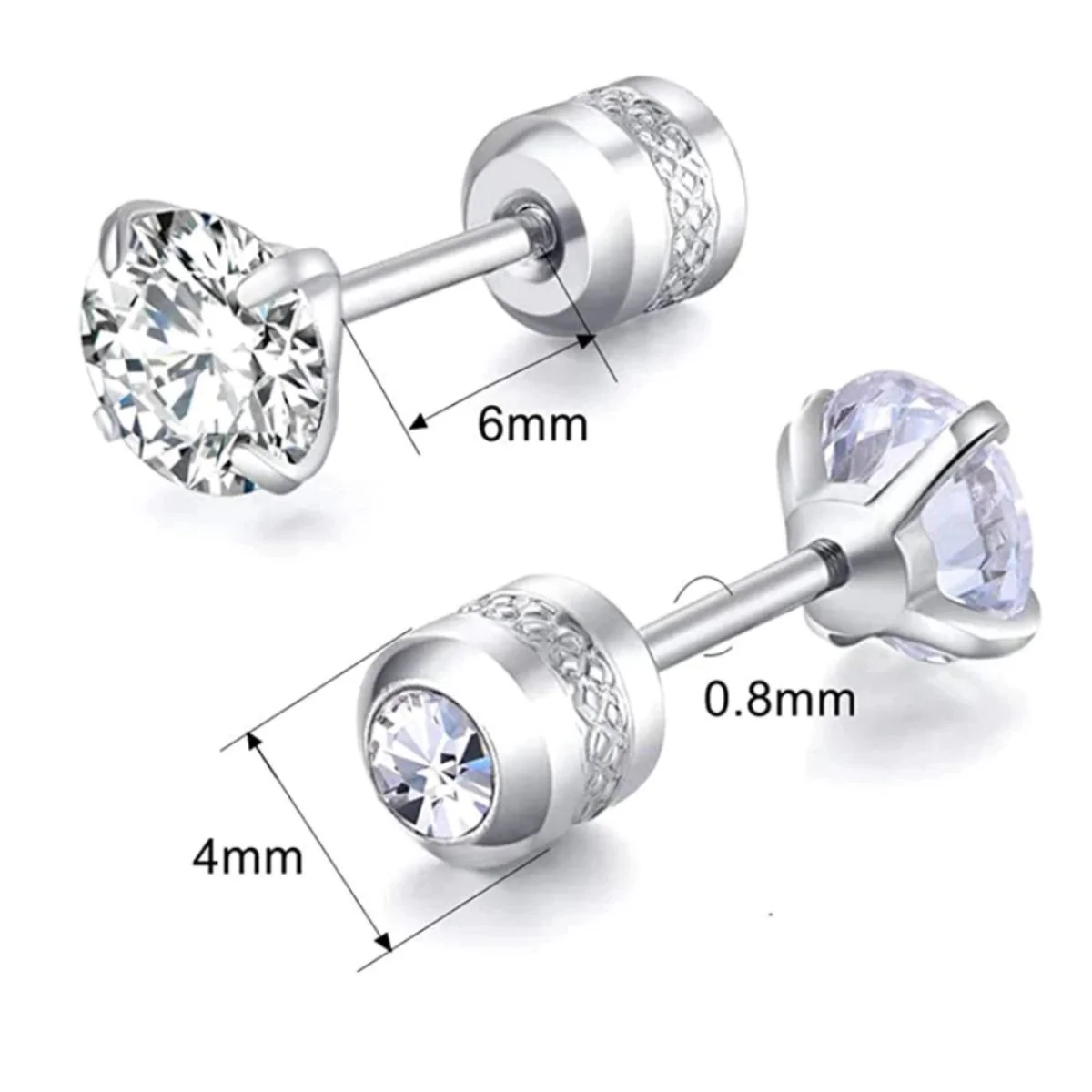 925 Sterling Silber Cubic Ohrringe - Image 6