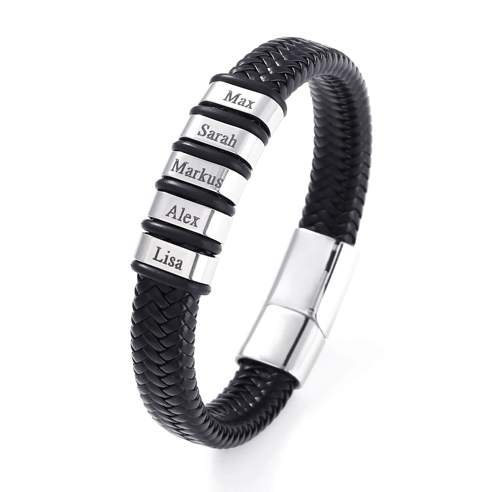 An den besten Papa der Welt - Personalisiertes Männer Familien Armband - Image 3