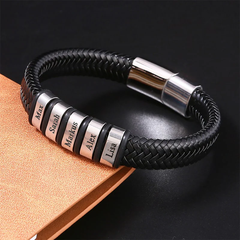 An den besten Papa der Welt - Personalisiertes Männer Familien Armband - Image 5