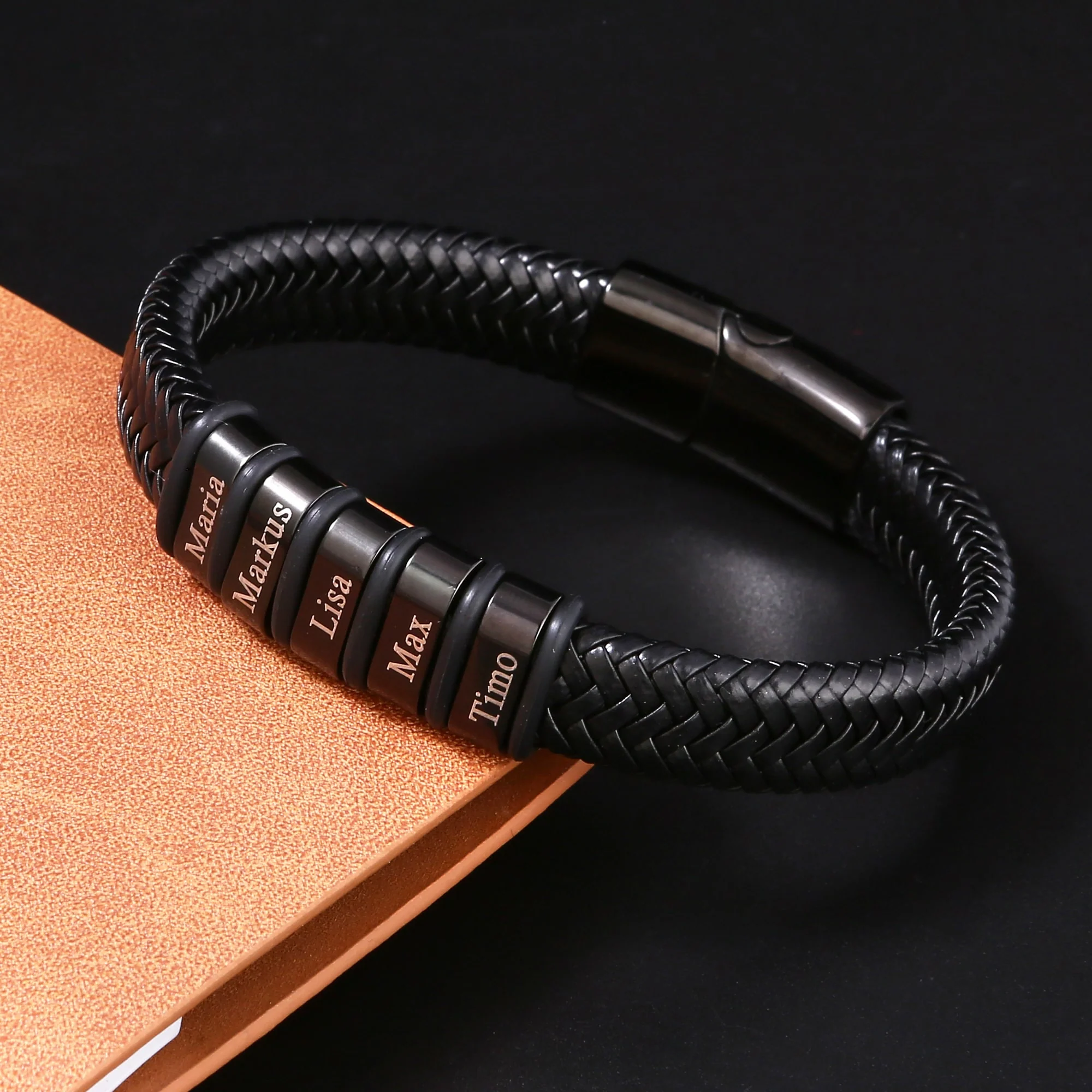 An den besten Papa der Welt - Personalisiertes Männer Familien Armband - Image 6