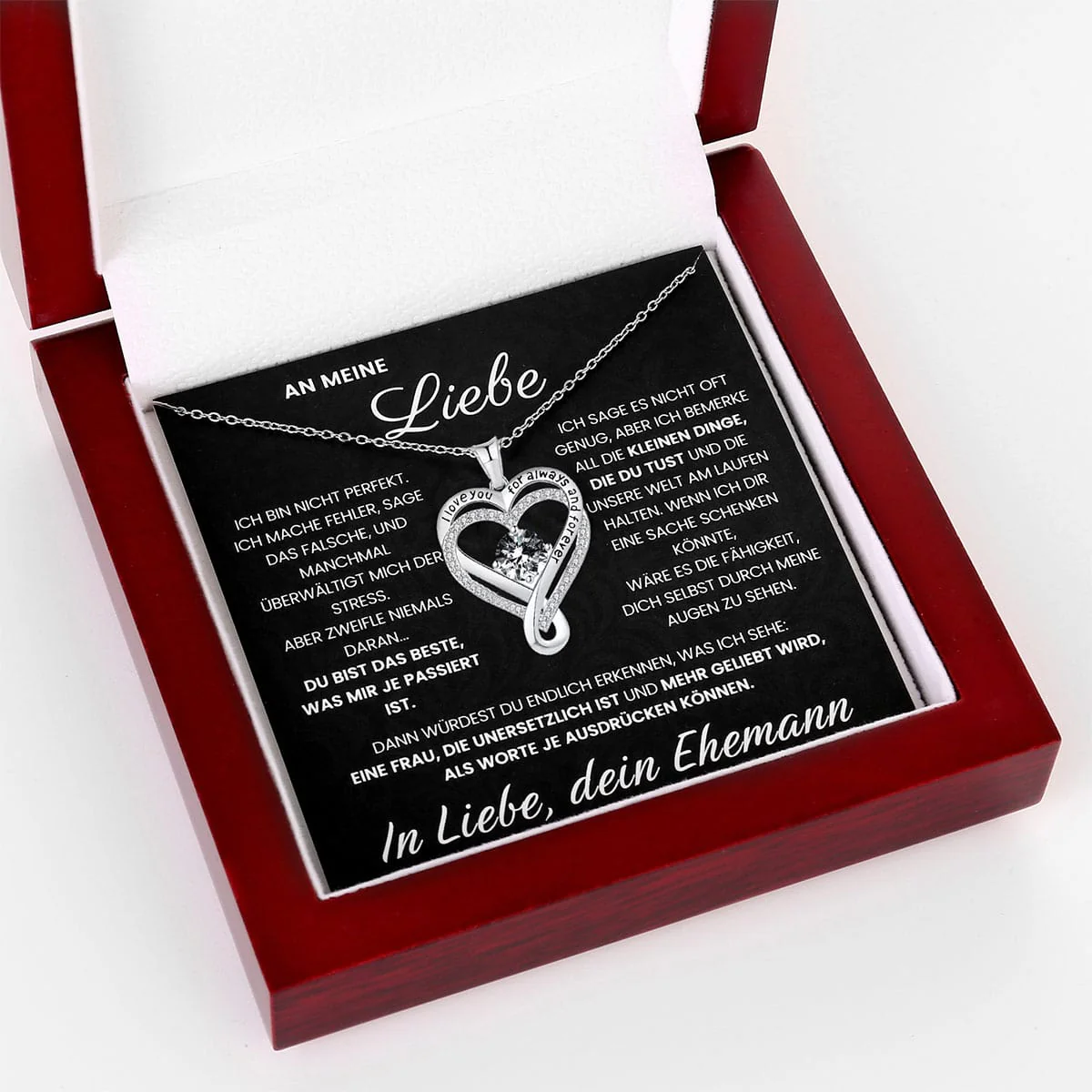 "An meine Liebe" Forever Herz Halskette - Image 7