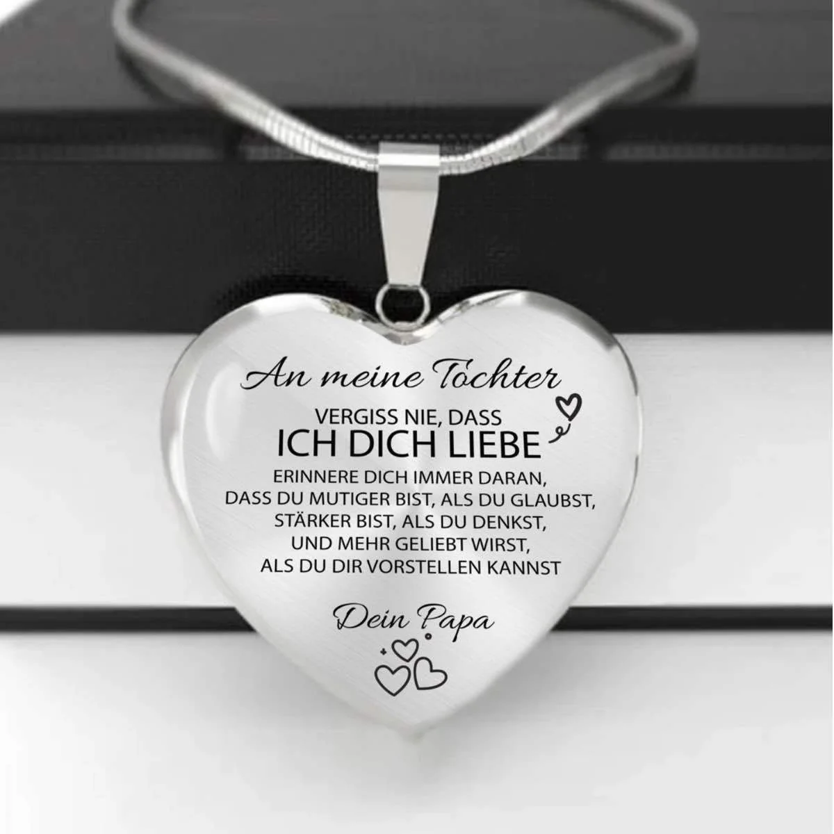 Herz-Halskette - An meine Tochter von Papa - Image 12