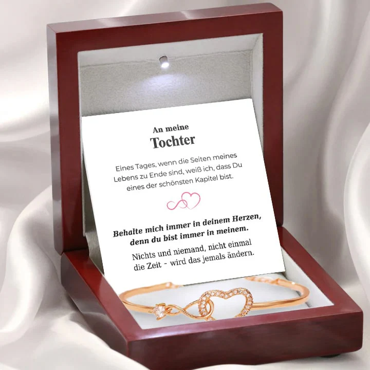 An meine Tochter - Unendlichkeit & Herz Armband - Image 11