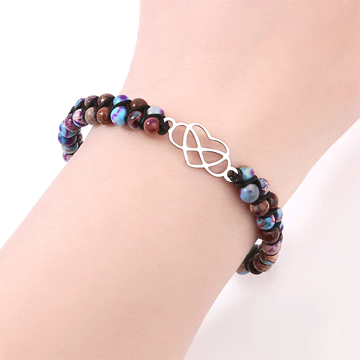 An meine wunderschöne Enkeltochter - Unendlichkeit & Herz Armband - Image 11