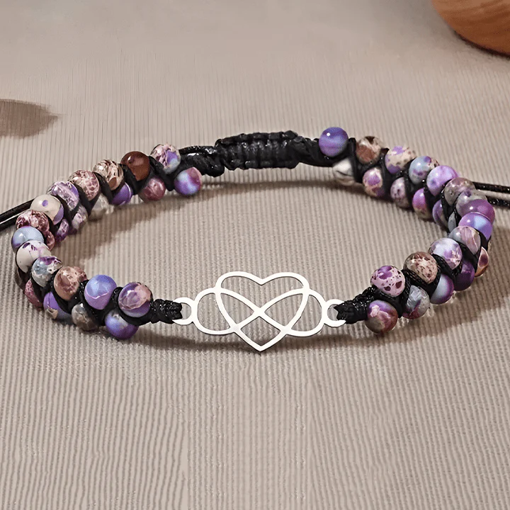 An meine wunderschöne Enkeltochter - Unendlichkeit & Herz Armband - Image 13