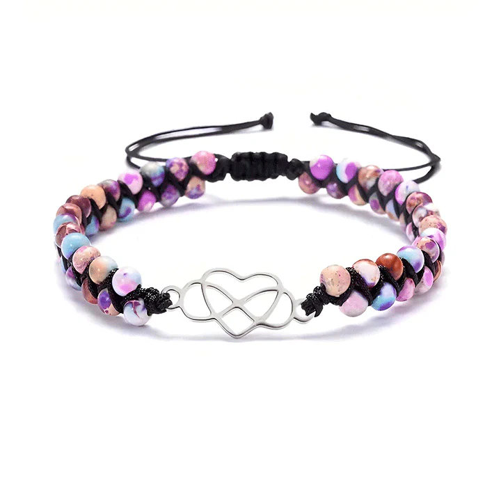 An meine wunderschöne Enkeltochter - Unendlichkeit & Herz Armband - Image 4
