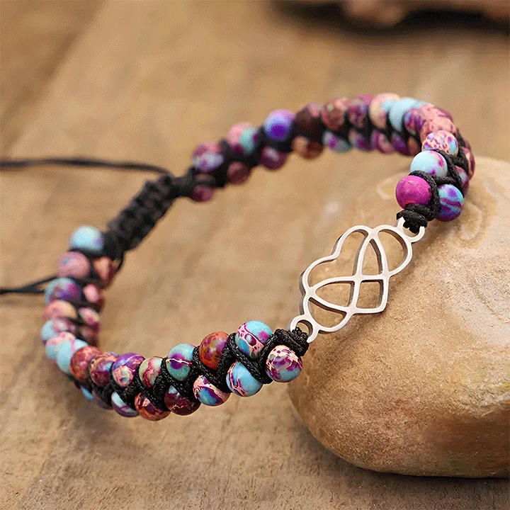 An meine wunderschöne Enkeltochter - Unendlichkeit & Herz Armband - Image 5