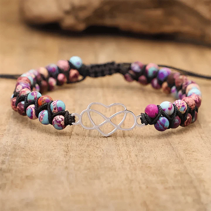 An meine wunderschöne Enkeltochter - Unendlichkeit & Herz Armband - Image 6