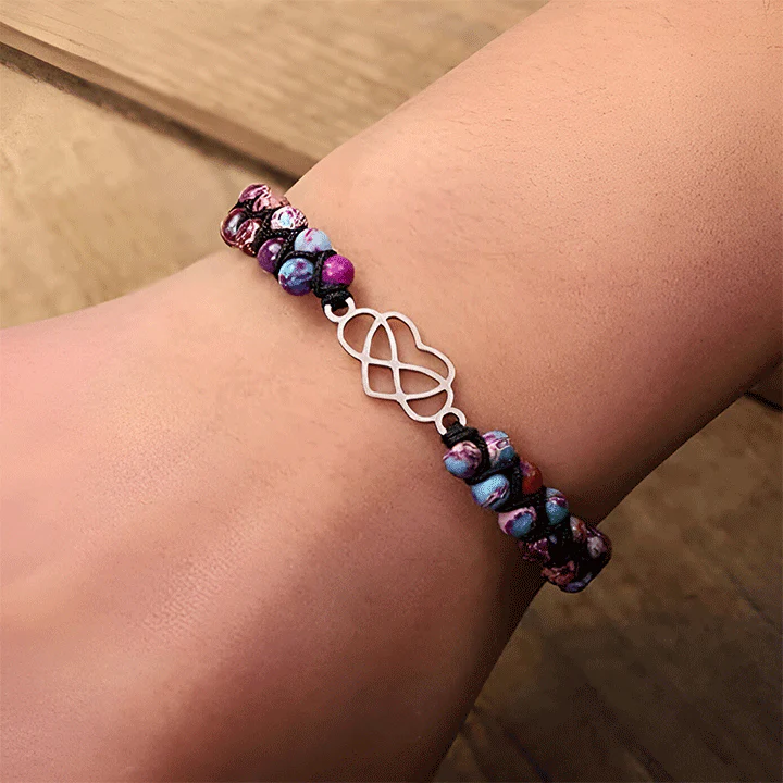 An meine wunderschöne Enkeltochter - Unendlichkeit & Herz Armband - Image 8