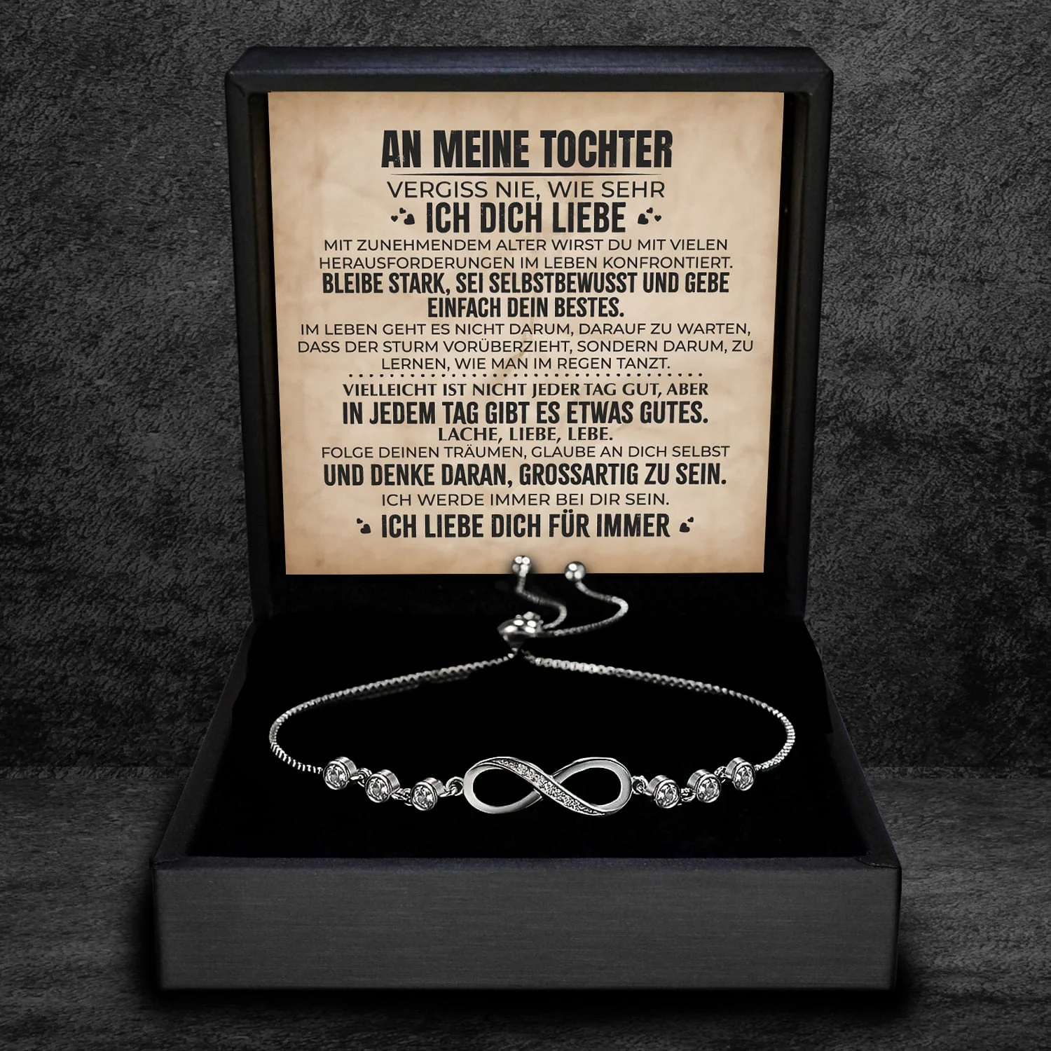 An meine Tochter - Unendlichkeits Armband - Image 5