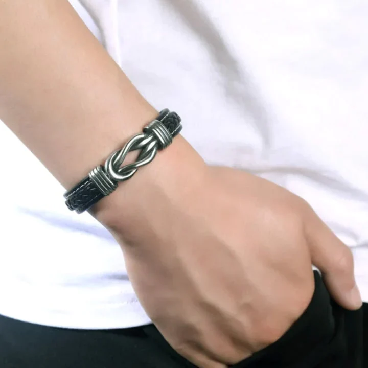An meinen Mann - Geflochtenes Lederarmband - Image 3