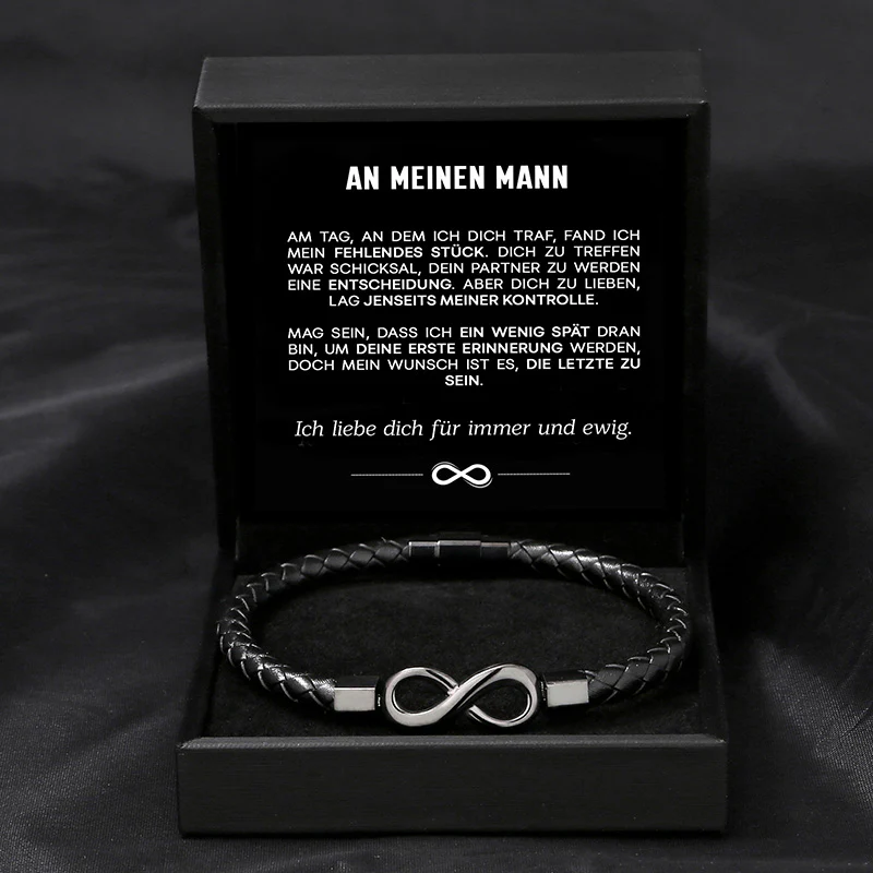 "An meinen Mann" - Für Immer - Unendlichkeits-Armband