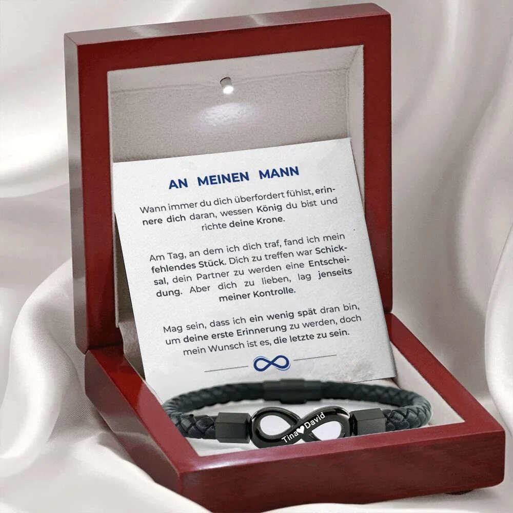 An meinen Mann - Personalisiertes Unendlichkeits-Armband - Image 4