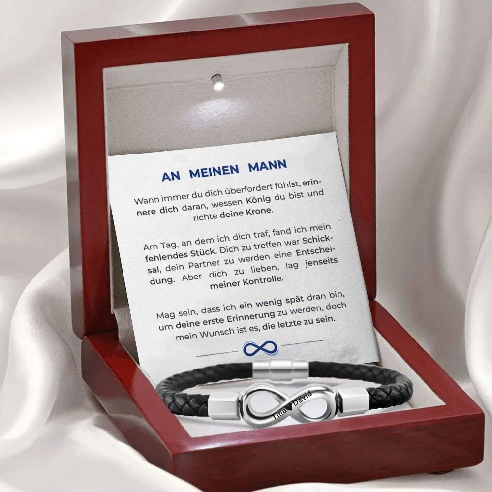 An meinen Mann - Personalisiertes Unendlichkeits-Armband - Image 8