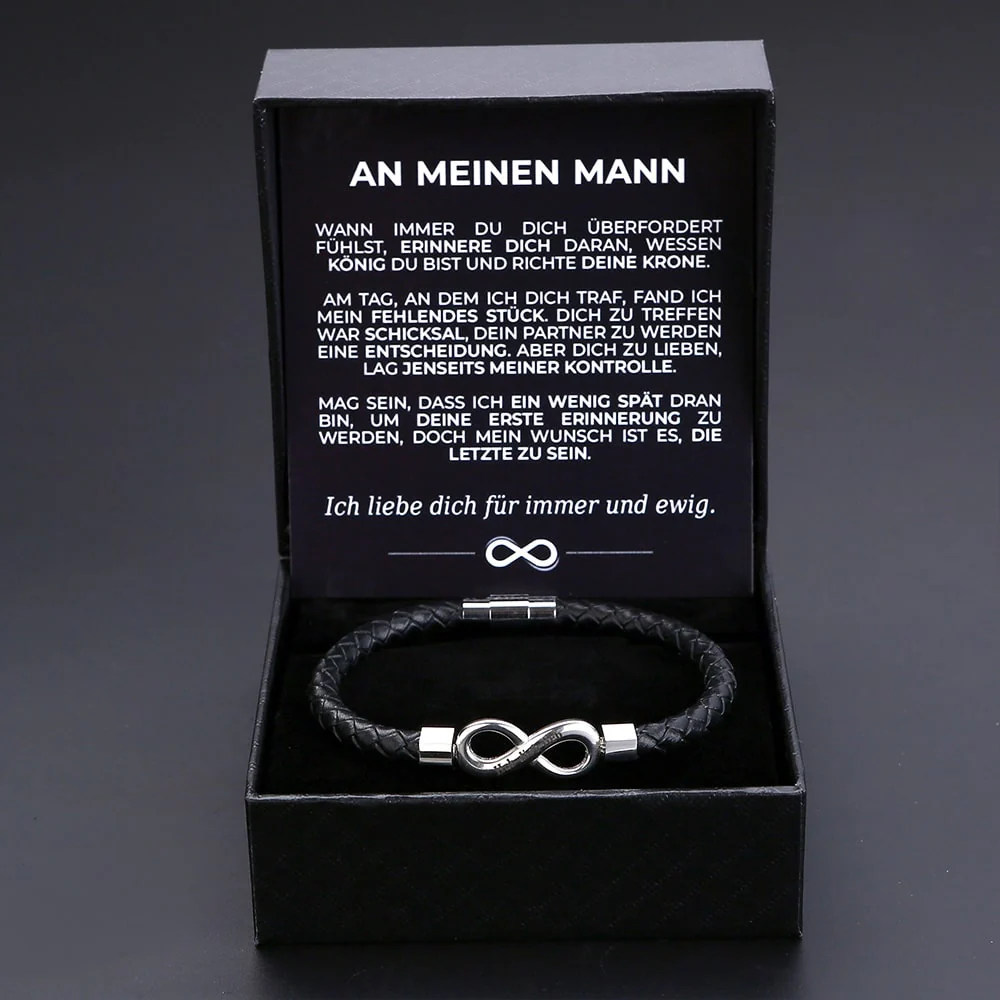 "An meinen Mann" - Personalisiertes Unendlichkeits-Armband - Image 7