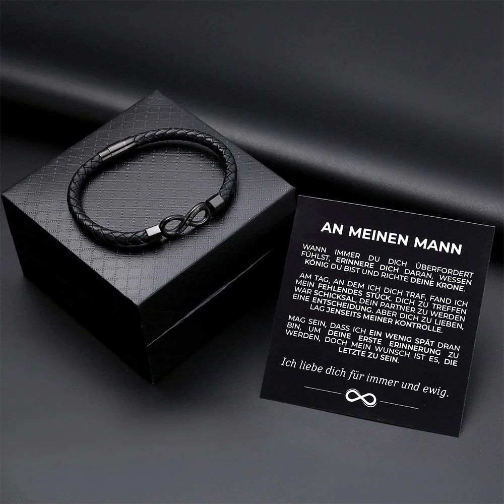 "An meinen Mann" - Personalisiertes Unendlichkeits-Armband - Image 11