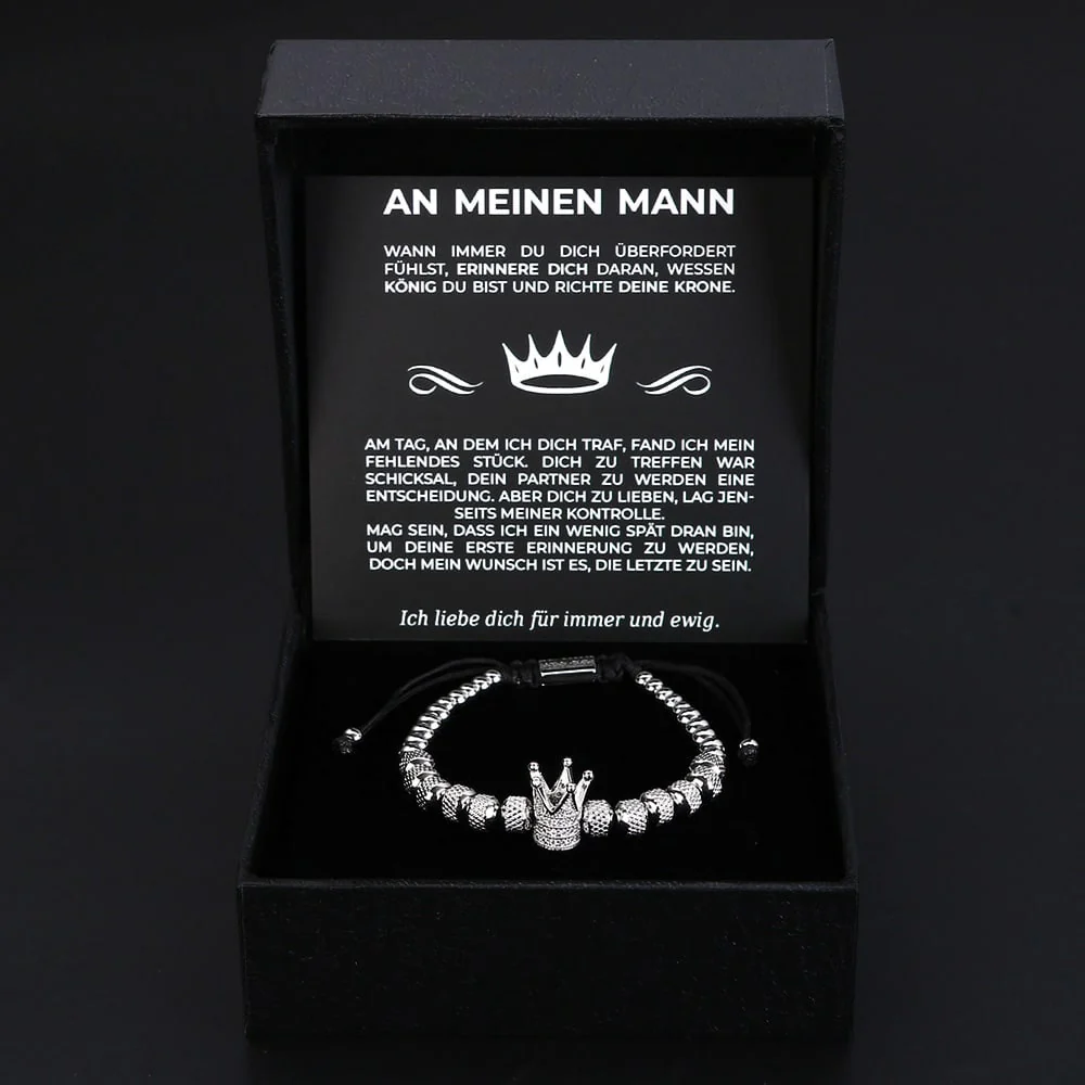An meinen Mann - "Richte Deine Krone" Armband Geschenk Set - Image 6