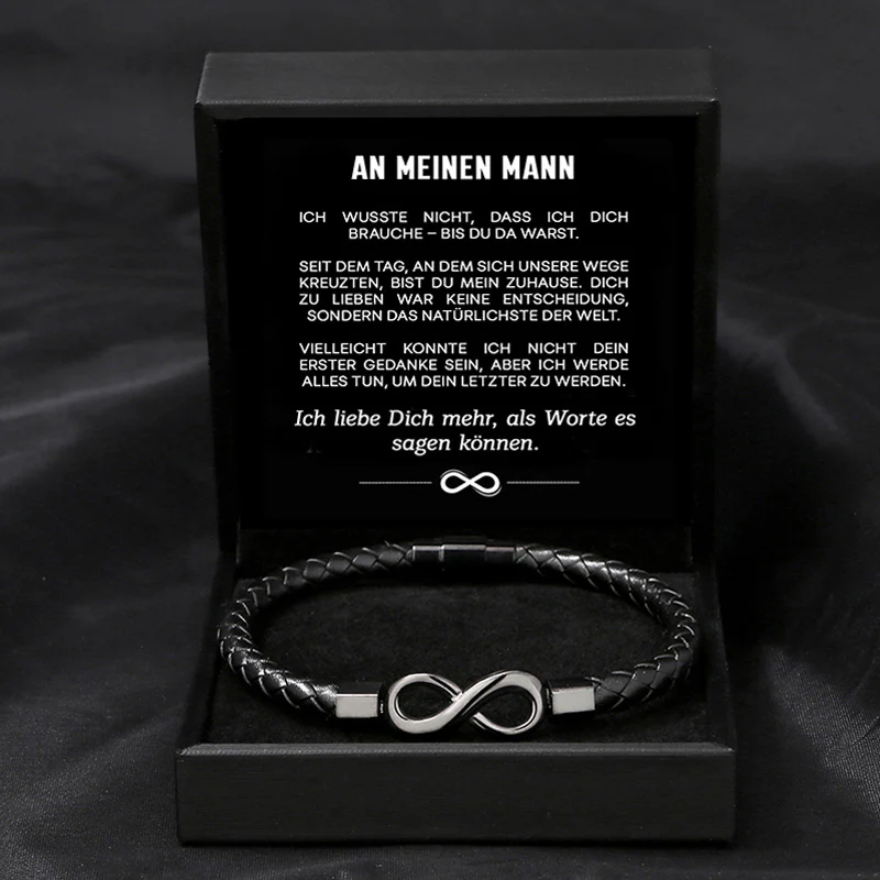 "An meinen Mann" - Bis du da warst - Unendlichkeits-Armband