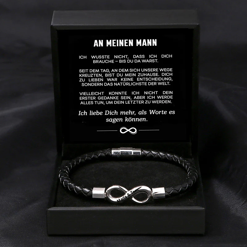 "An meinen Mann" - Bis du da warst - Unendlichkeits-Armband - Image 8