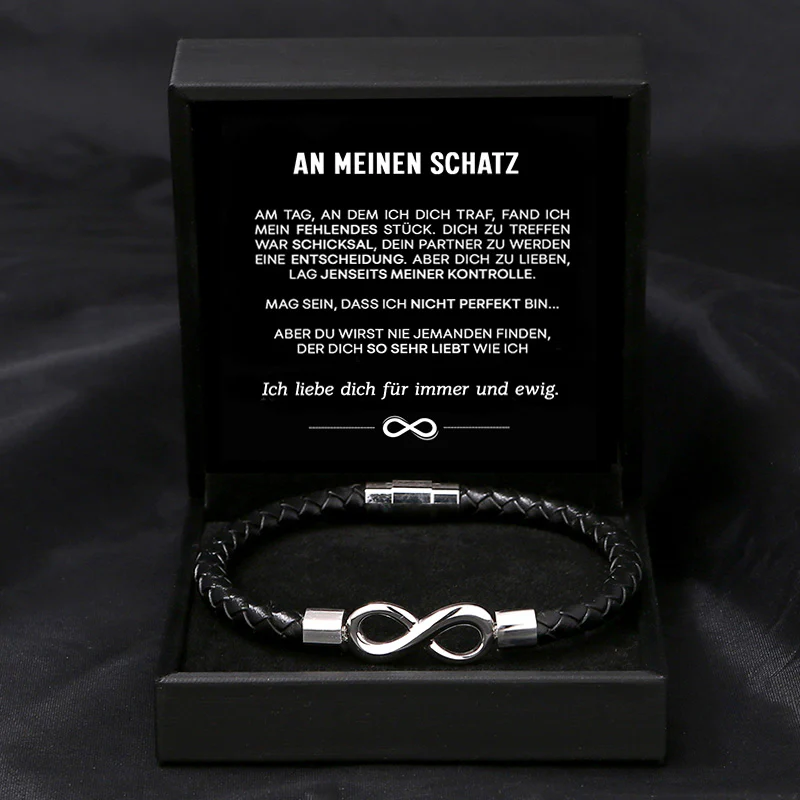 "An meinen Schatz" - Unendlichkeits-Armband an meinen Mann - Image 7