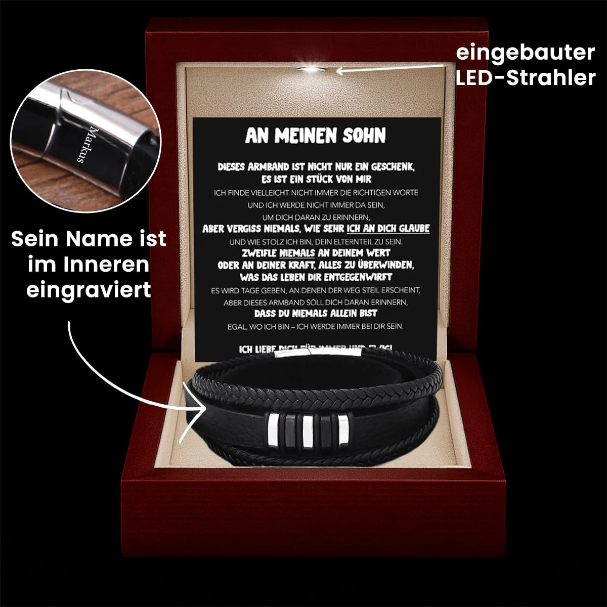 An meinen Sohn - An meinen Sohn Armband mit Gravur - Image 10