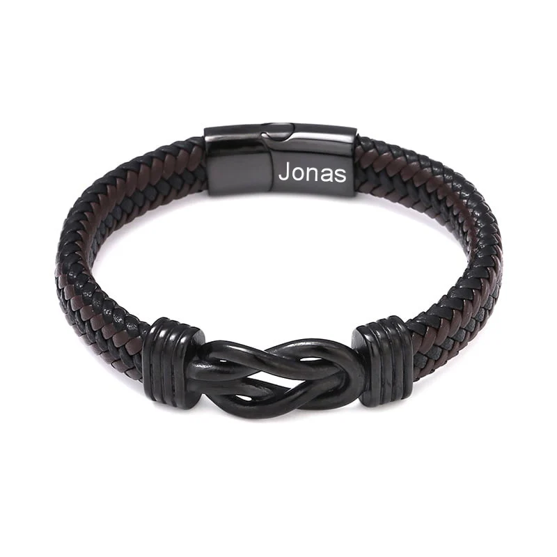 An meinen Sohn - Herren Unendlichkeit Lederarmband mit Geschenkbox - Image 4