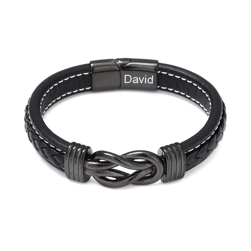 An meinen Sohn - Herren Unendlichkeit Lederarmband mit Geschenkbox - Image 5