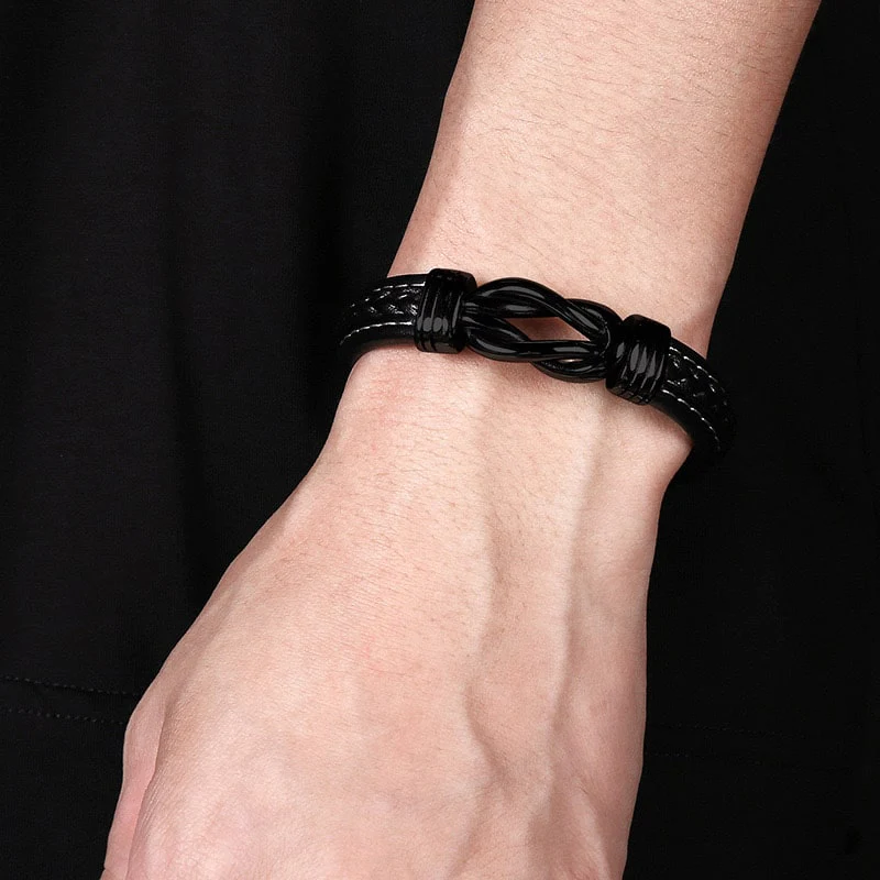An meinen Sohn - Herren Unendlichkeit Lederarmband mit Geschenkbox - Image 8