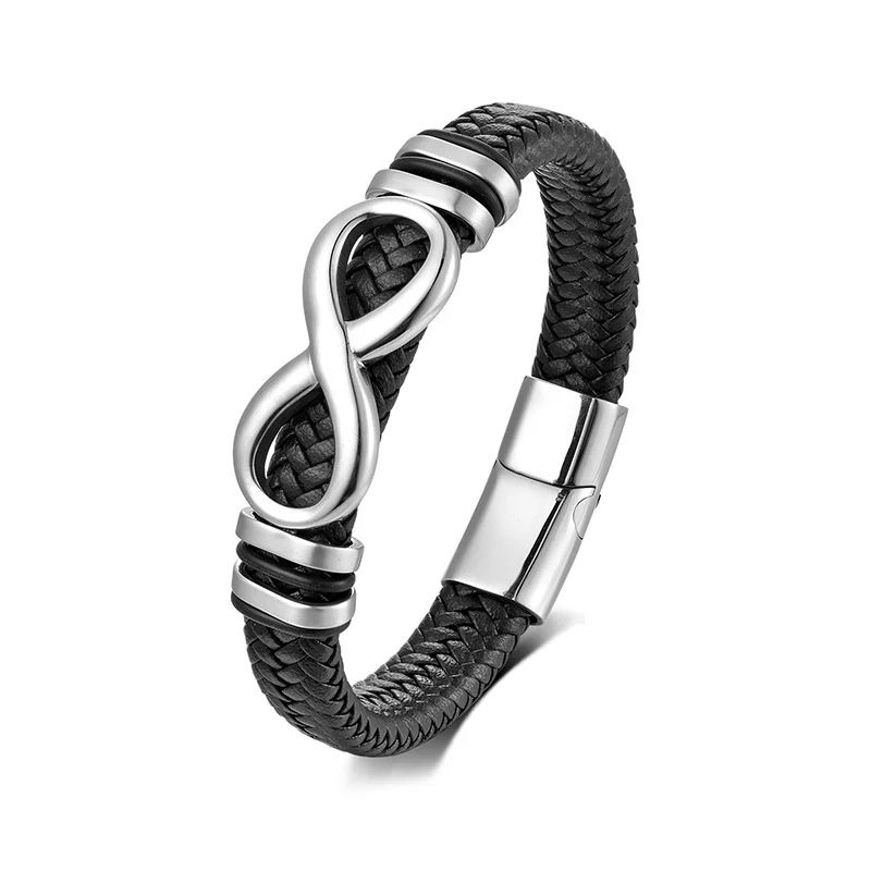 An Meinen Sohn - Herren Unendlichkeit Lederarmband mit Geschenkbox - Image 6
