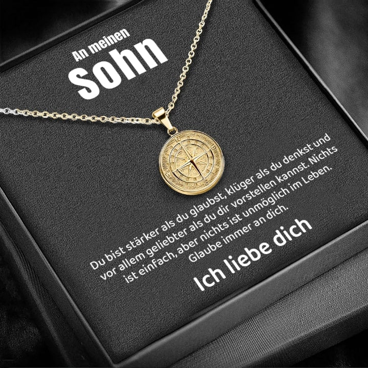 An meinen Sohn - Kompass Anhänger - Image 2