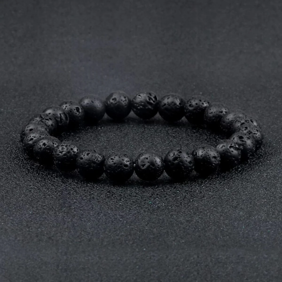 Armband für Herren mit Lavasteinperlen - Image 3