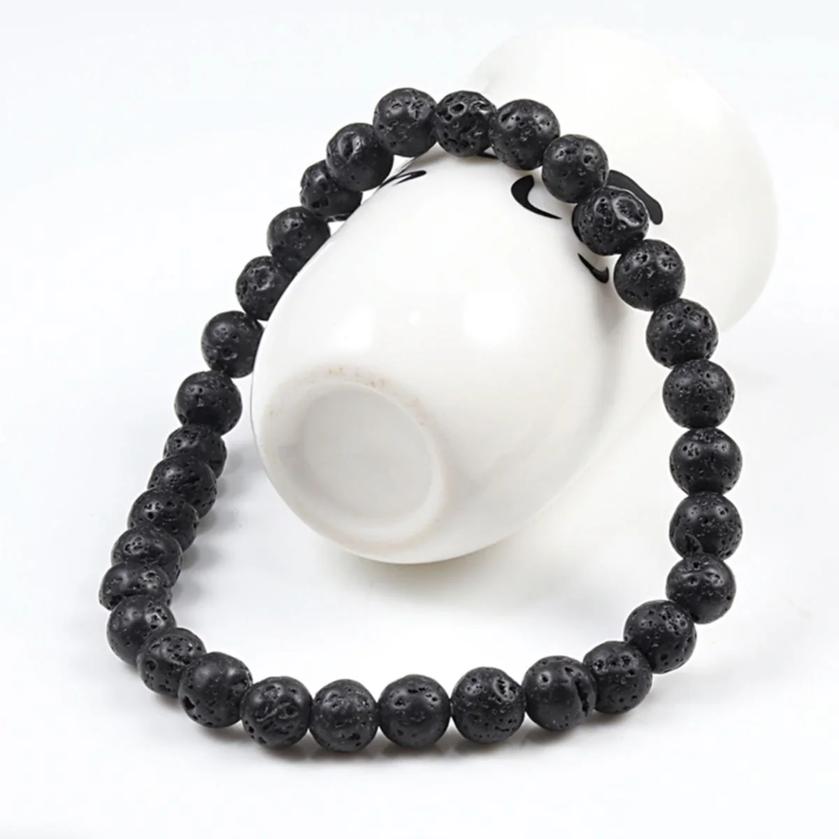 Armband für Herren mit Lavasteinperlen - Image 5