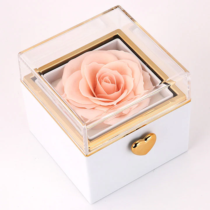 Überraschung-Rosenbox - 18k Doppel-Herzkette mit Gravur - Image 18