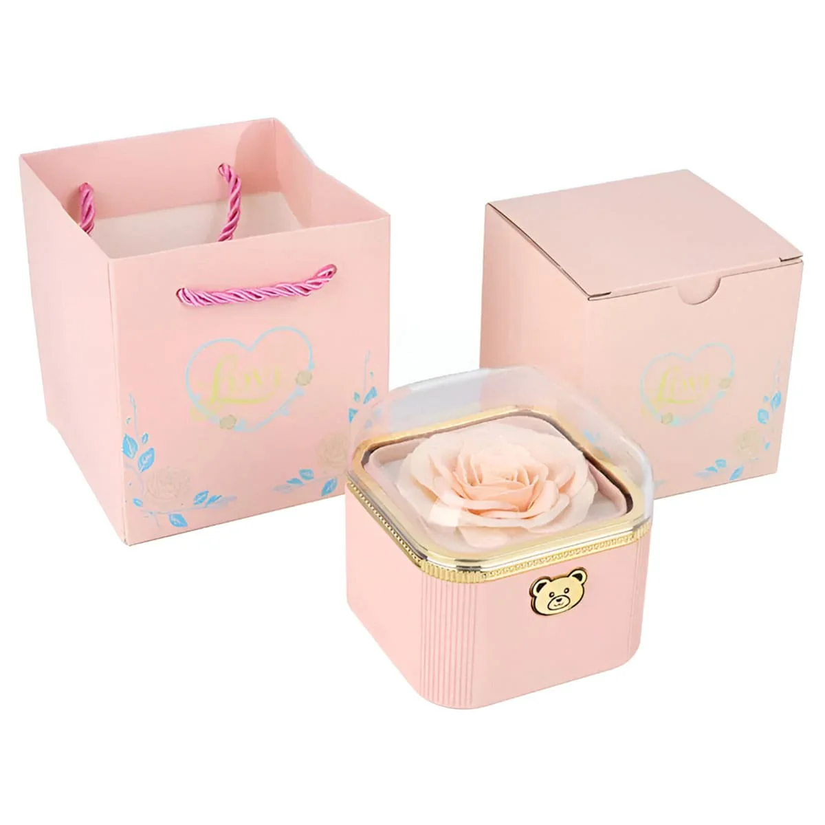 Klick-Rosenbox mit Doppelherzkette - Image 14